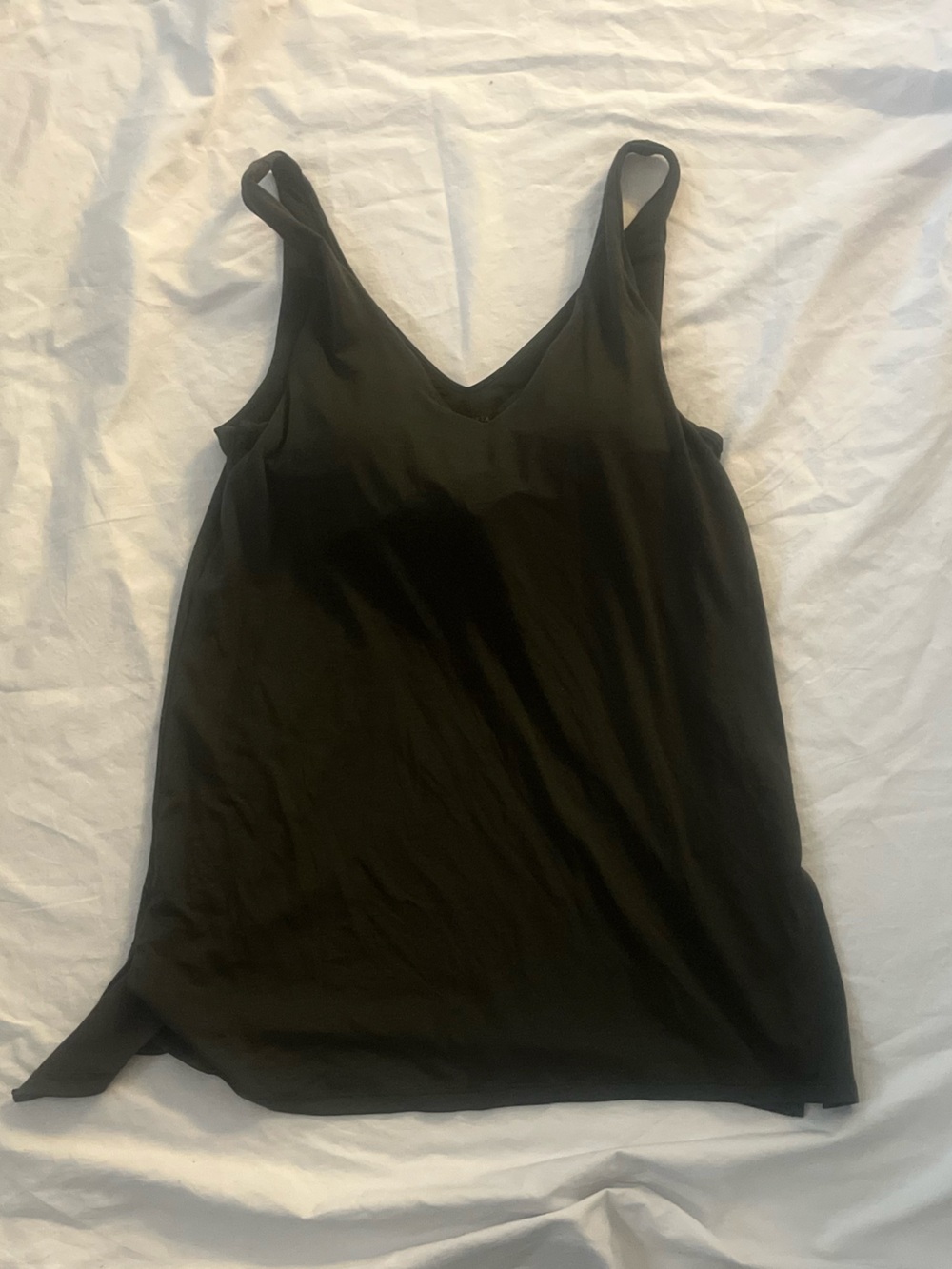 Athleta Black V-Neck Performance Camisole